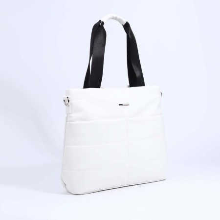 Female bag Textura, chover, large size, white color-2