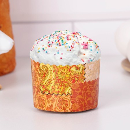 Paper form for the cake "Retro" 60 x 45 mm, (packaging 4000 pcs) mix