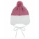 A cap on ties with a pompom Children's Amarobaby Pure Love Wind, with a lining, size 38-40 cm, pink color