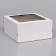 Confectionery packaging with a window, white, 30 x 30 x 15 cm