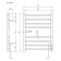 Electric towel Domoterm Tbox 109-S P8, ​​500x700 mm, right, chrome