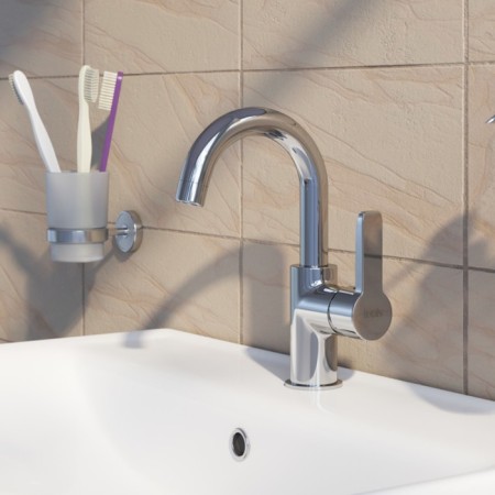 Mixer for the IDDIS SENA Sensbr0i01 sink, single -leaf, chrome-1