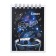 Notepad A7, 40 sheets, in a cage, on a crest, "Cosmos", cover coated cardboard, selective twin-lak, offset 65, 6B, mix