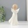 Souvenir Ceramics "Girl Angel in a dress with patterns with folded hands" 6x8x16.5 cm