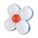 Night Plastic "Chamomile" LED white-blue 8x5x8 cm Risalux