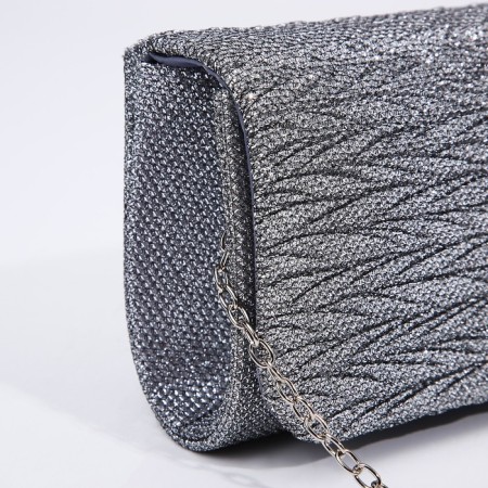 Magneta bag, long chain, light-gray color-3