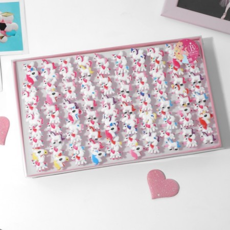 Children's ring "chosen" unicorns, color mix, dimensionless-2