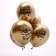 Shar Latex 12 "Festive", pastel, set of 5 pcs., Colors of gold chrome