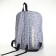 School backpack on lightning from textiles, 3 pockets, lilac color