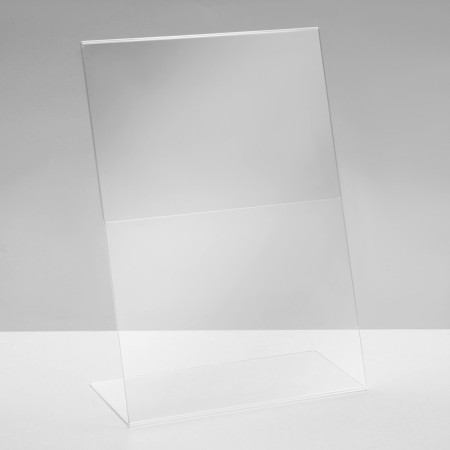 A4 unilateral stand is vertical, 21 × 7 × 30.5 cm, 2 mm plexiglass, in a protective film-1