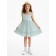 Sarafan for Minaku girl, mint color, height 104 cm