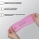 Socks for pedicure, silicone, with perforation, with a strap, size L, pink color