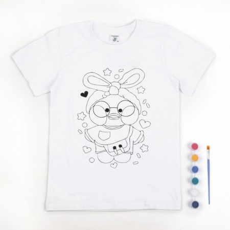 Set for creativity T -shirt -coloring, "Duck", size 104 -110 cm-1