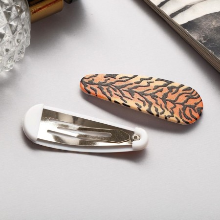 Invisibility for hair "Paula" (set 2 pcs) tiger, 5 cm-2