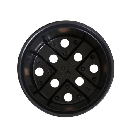 Pot for seedlings, 750 ml, d = 12 cm, h = 10.5 cm, black, Greengo-5