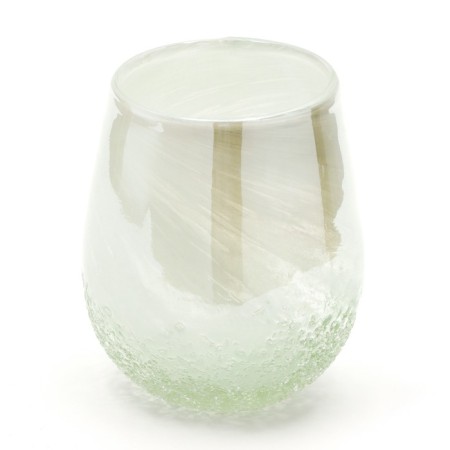 Vase for flowers "Tenderness" of colored glass 15 × 14 × 14 cm-1