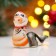 New Year. Souvenir "Snake Motya" 5.5 × 7.5 cm, gzhel, color