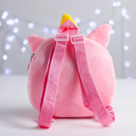 Baby plush backpack for the girl "Magic Unicorn", 18x18 cm-3