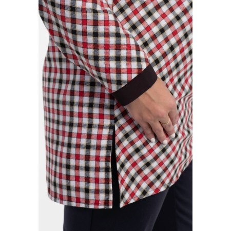 Women's tunic, size 52, red color-7