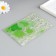 Stamp for creativity Silicon "Green Round Leafs" 14.5x14.5cm