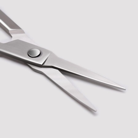 Scissors are manicure, for cuticles, straight, narrow, 9 cm, silver color-2