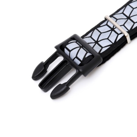 Collar with reflective ornament, 55 x 2.5 cm, black-4