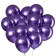 Shar Latex 9 "Chrome", metal, set of 100 pcs., Fiolet color