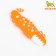 Brying toy "crocodile" for dogs, 19 cm, orange