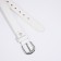 Children's belt, width 2.3 cm, screw, buckle metal, white color