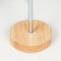 Table lamp 16012/1 E14 40W wood-chrom 12.5x12.5x42 cm
