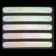 Reflective thermonacle “stripes”, 12 × 1.5 cm, 5 pcs on the sheet, the color is gray