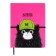 School diary for grades 1-11 "cat in a cap", firm cover with artificial leather foam, application, silk-screen water, 48 sheets, an offset block 80g/m2, universal cheat sheet
