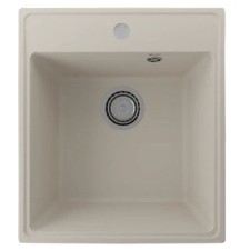 Мойка кухонная кварцевая Ulgran Quartz Forte 425, 425х485 мм, цвет 02 лён
