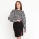 Female blouse, color h/b, zebra print, size 48