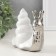 Souvenir Ceramics "Snail" silver with white 13.5x6.5x13.5 cm