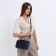 Bag Women's Cross-Bodi with a zipper, blue color