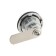 Codle Castle Tundra, for a mailbox, chrome color, length of the threaded part of 20 mm