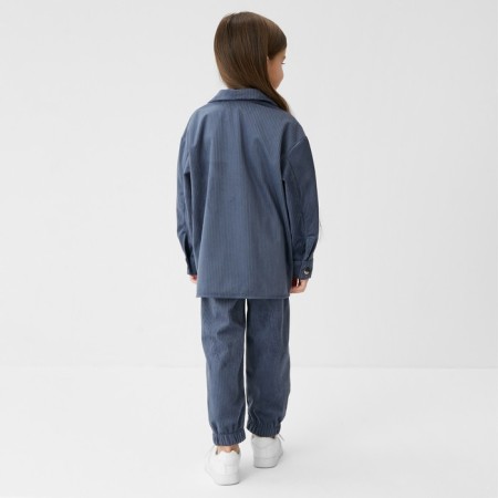 Kids Kaftan "Velvet", size 30 (98-104), blue-3