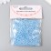 Set of beads "needlework" plastic, diameter 3 mm, 25 g, blue