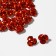 Busina "Rose", set of 30 pcs., 8 mm, red color