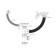 Siphon for washing Grand P10585, 3 1/2 ", double, with round overflower, screw and divert