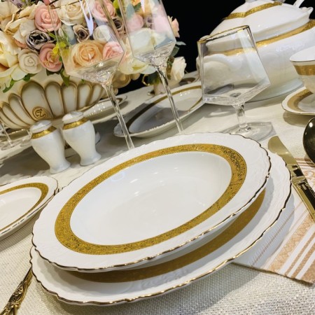 A set of deep plates Lenardi Annabelle, D = 23 cm, 6 pcs-1