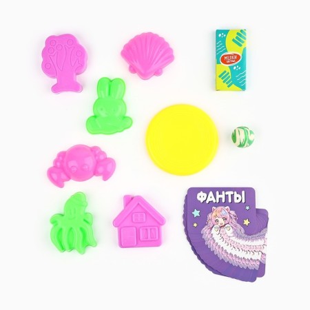Gift set with a backpack + set of molds for games in the sand "Anime"-11