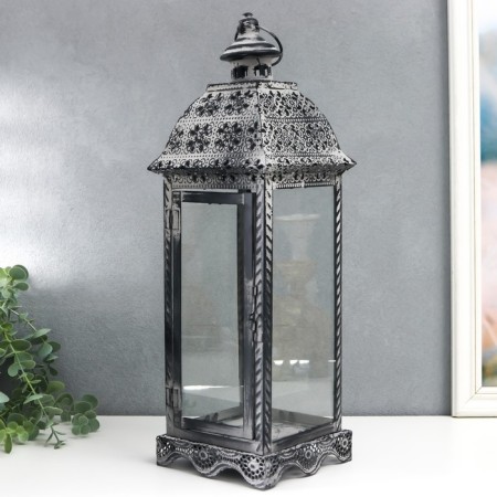 Climber Metal Lantern "Flowers from butterflies" 45x14.5x14.5 cm-3