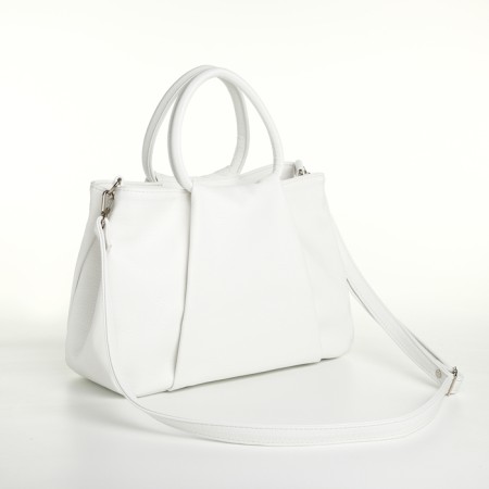 Women's bag with lightning, white color-1