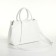 Women's bag with lightning, white color