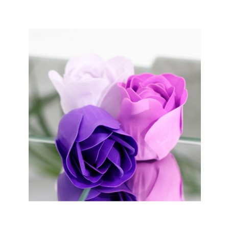 Soap roses, colored shades, set of 12 pcs.-6