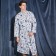 Harebell dress "Captain" sleeve 3/4, size 46-48, waffle 200g/m2, 100% cotton
