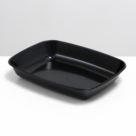 Round toilet without a mesh 33.5 x 25 x 6 cm, black