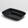 Round toilet without a mesh 33.5 x 25 x 6 cm, black
